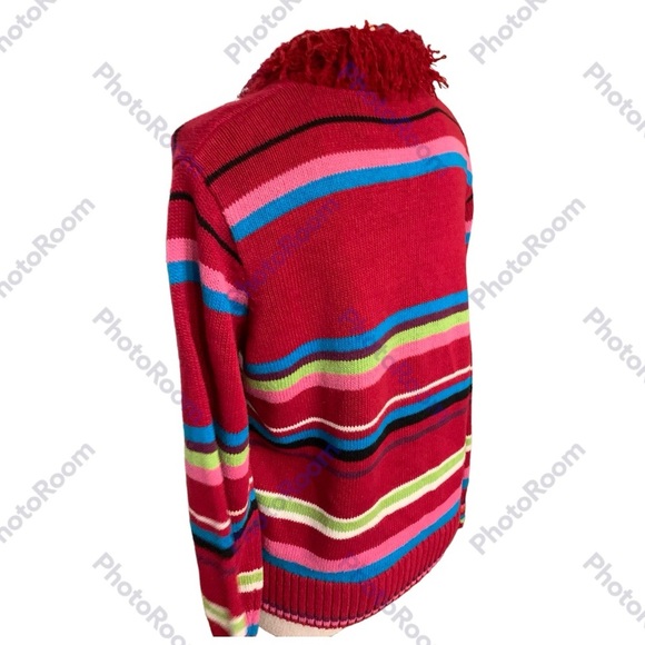 Karen Scott, Small Zip Up Long Sleeve Christmas Sweater - Picture 4 of 10